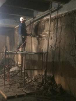 Demolición de pantallas